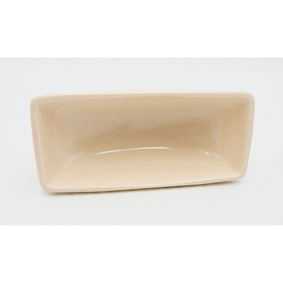 Butterfly Butter Dish Pier 1 One Imports Hand-Painted Stoneware Red Blue & Green - Picture 7 of 7